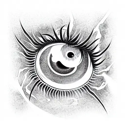 eye Spider tattoo design idea