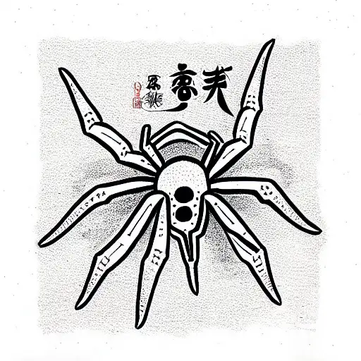 Spider tattoo design idea