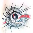 eye Spider tattoo design idea