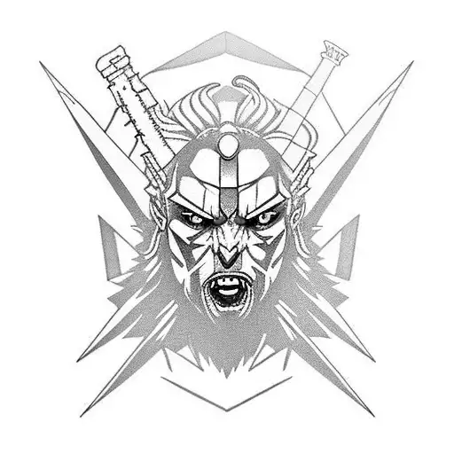 the witcher sibles tattoo design idea