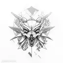 the witcher  tattoo design idea