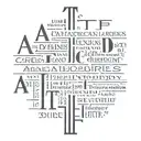 A.T.F word stencil    tattoo design idea