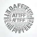 A.T.F word stencil    tattoo design idea