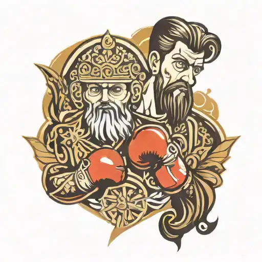 orthodox Christian and boxing   tattoo design idea