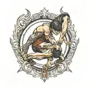 Gymnastic, ring tattoo tattoo design idea