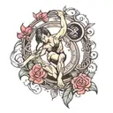 Gymnastic, ring tattoo tattoo design idea