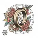 Gymnastic, ring tattoo tattoo design idea