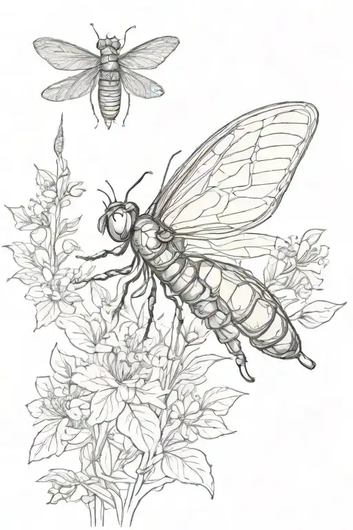 firefly tattoo design idea
