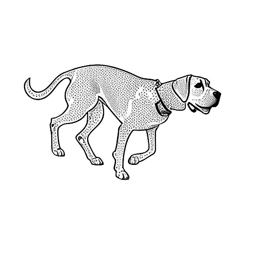 a german shorthaired pointer tattoo design idea