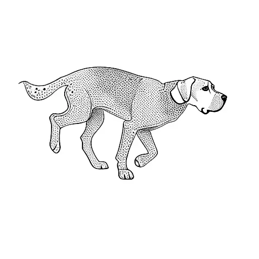 a german shorthaired pointer tattoo design idea