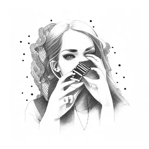 harmonica tattoo design idea