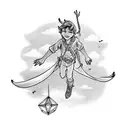 peter pan flying with the lost children tattoo design idea