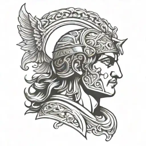 Alexander the Great tattoo design idea