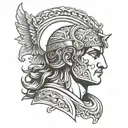 Alexander the Great tattoo design idea