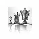 chess queen tattoo design idea