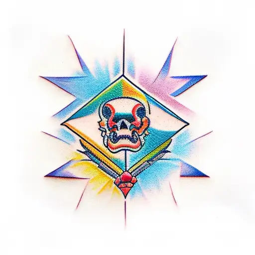 cubo en 3d tattoo design idea