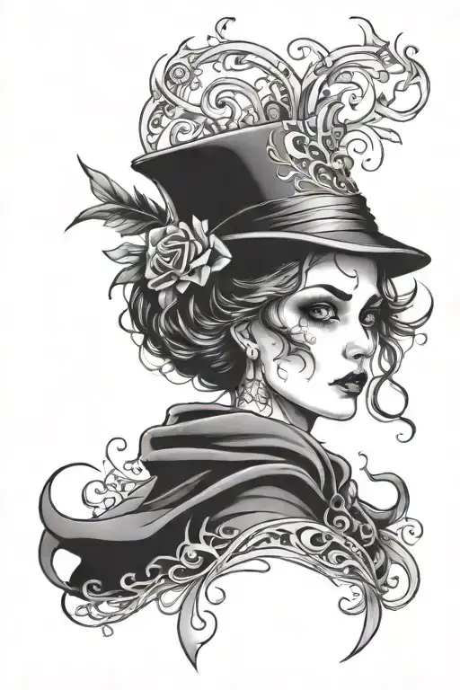 haunting Adeline by h.d carlton tattoo design idea