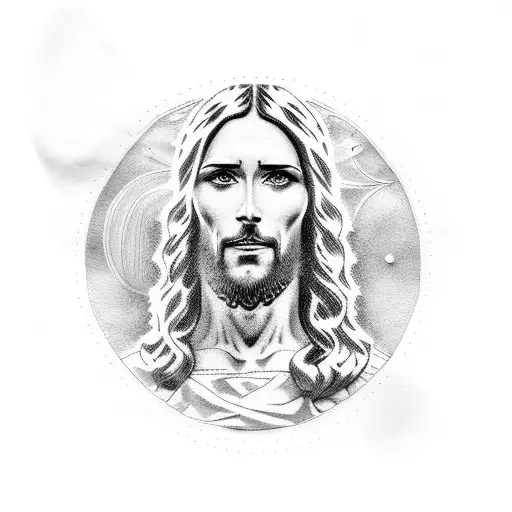 jesus tattoo design idea