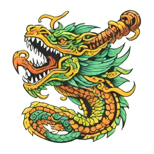 Quetzalcoatl bicep wrap another tattoo tattoo design idea