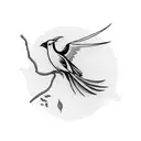Bird of Paradise tattoo design idea