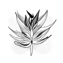 Bird of Paradise tattoo design idea