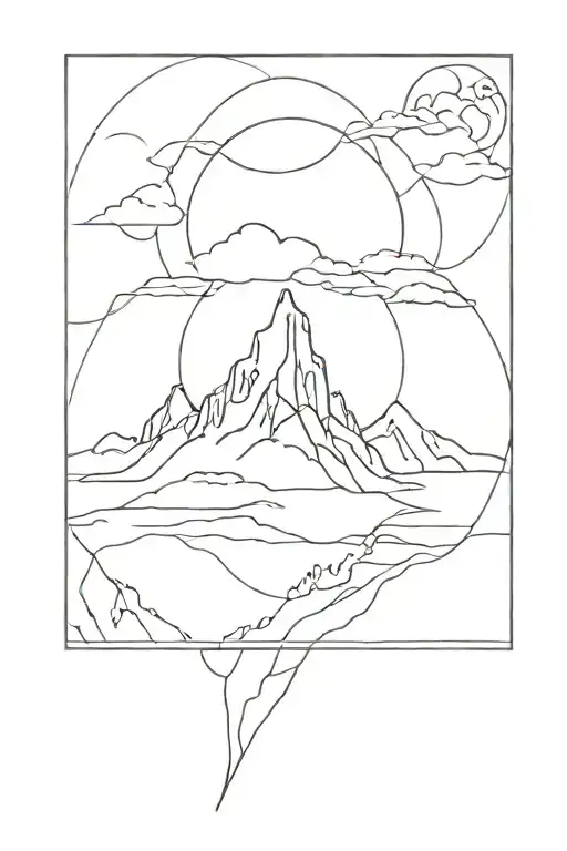 tengri tattoo design idea