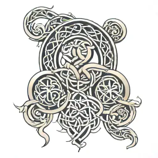 Celtic bands sleeve  tattoo design idea