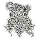 Celtic bands sleeve  tattoo design idea