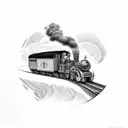 grandfather train tattoo design idea