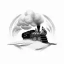 grandfather train tattoo design idea