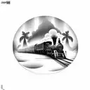 grandfather train tattoo design idea