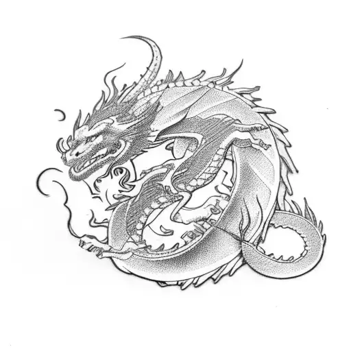 Dragon tattoo on nico robin tattoo design idea