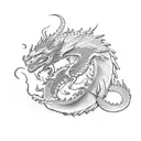 Dragon tattoo on nico robin tattoo design idea