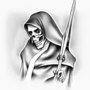 Grim Reaper tattoo design idea
