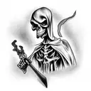Grim Reaper tattoo design idea