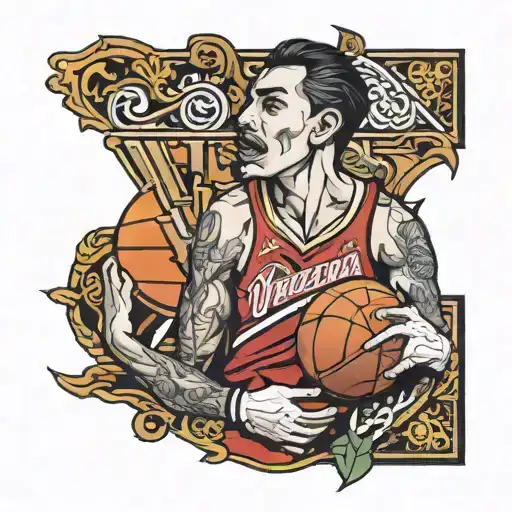 Venezuela basketball tattoo design idea