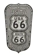 USA Route 66 sign with a truck and a road tattoo design idea