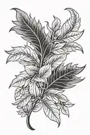 Laurel wreath tattoo design idea