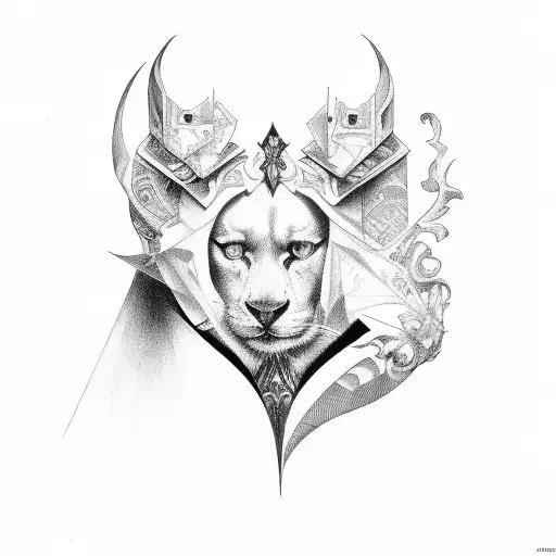 harlequin tattoo design idea