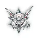 sak yant goblin tattoo design idea