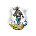 sak yant goblin tattoo design idea