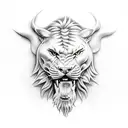 pantera tattoo design idea