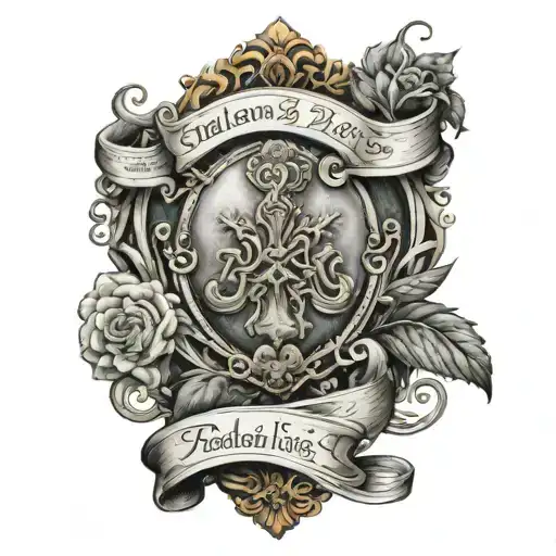 psalms 23 verse tattoo design idea