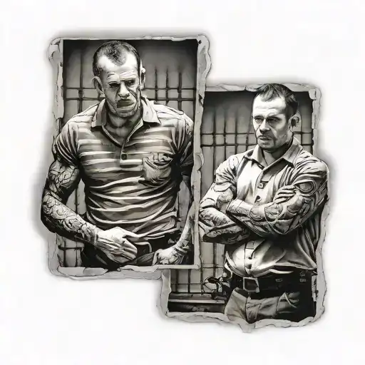 prison break michael scoffield and lincoln in prison tattoo design idea