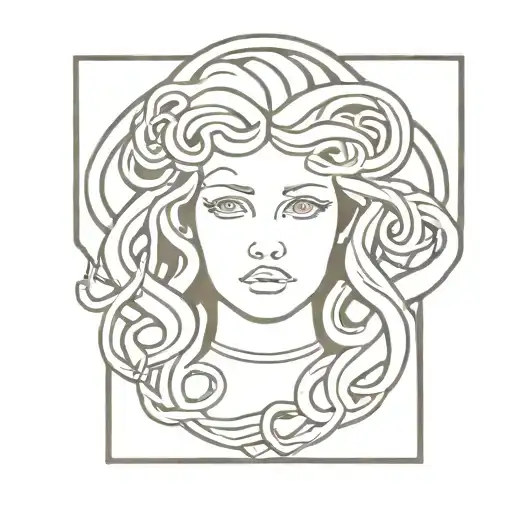medusa tarot card tattoo design idea