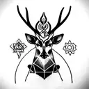 Goddess Freya, Elk, Mombacho, Three Of Growth, San Pedro, Fifth Chakra, obsidian tattoo design idea
