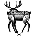 Goddess Freya, The Elk spirit animal, Volacno Mombacho, Three Of Earth Growth, San Pedro, Cactus Fifth Chakra symbol tattoo design idea