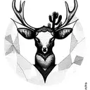Goddess Freya, The Elk spirit animal, Volacno Mombacho, Three Of Earth Growth, San Pedro, Cactus Fifth Chakra symbol tattoo design idea