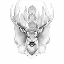 Goddess Freya, Elk, Mombacho, Three Of Growth, San Pedro, Fifth Chakra, obsidian tattoo design idea