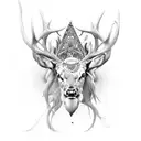 Goddess Freya, Elk, Mombacho, Three Of Growth, San Pedro, Fifth Chakra, obsidian tattoo design idea